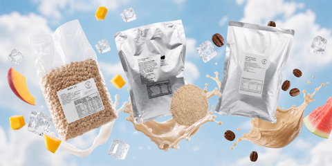Classic Milk Tea Bundle: tapioca boba, 3-in-1 milk tea powder and Hong Kong style milk tea powder