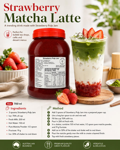What Is Strawberry Syrup Used In? A Guide for AU Bubble Tea Shops