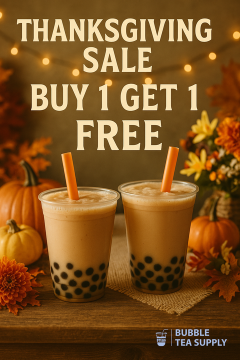 Unlock the Holiday Advantage: Wholesale Buy 1 Get 1 Free on Bubble Tea Supply