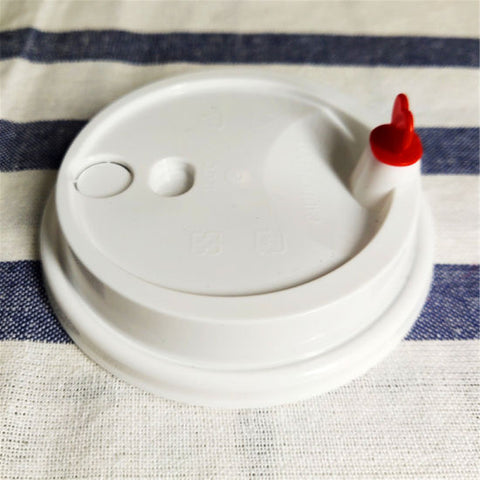 PP Cup Lid with Red Heart 50lid/sleeve      20 sleeves/ctn